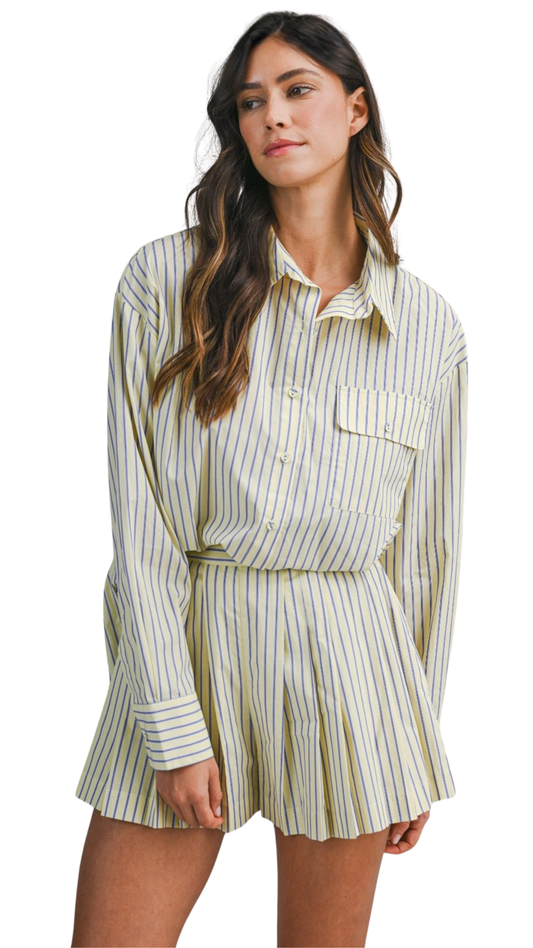 Striped Tailored Set