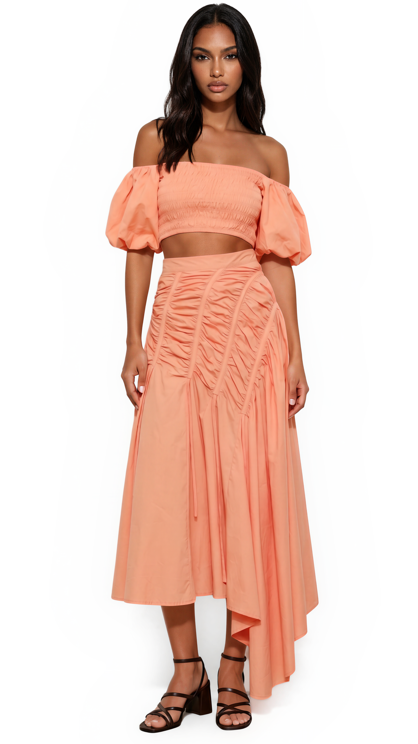 Sunset Ruched Two-Piece Set