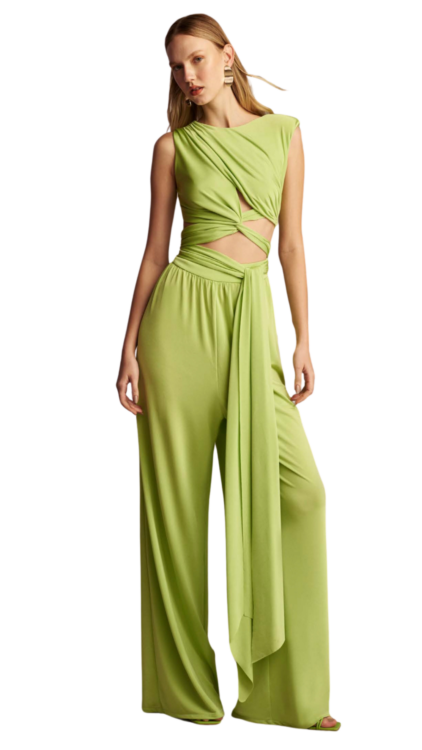 Dou Jumpsuit-Green