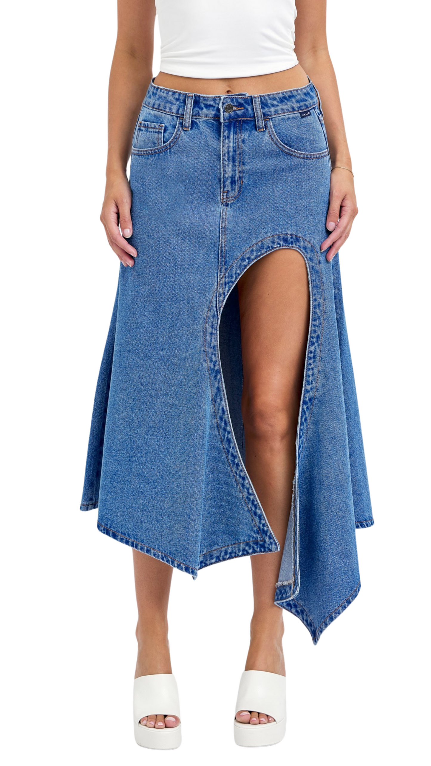 Shina Denim Skirt