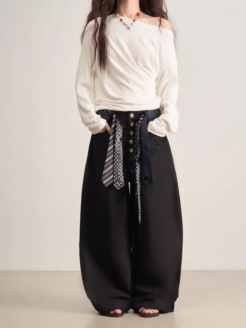 The Boardroom Renegade Wide-Leg Trousers