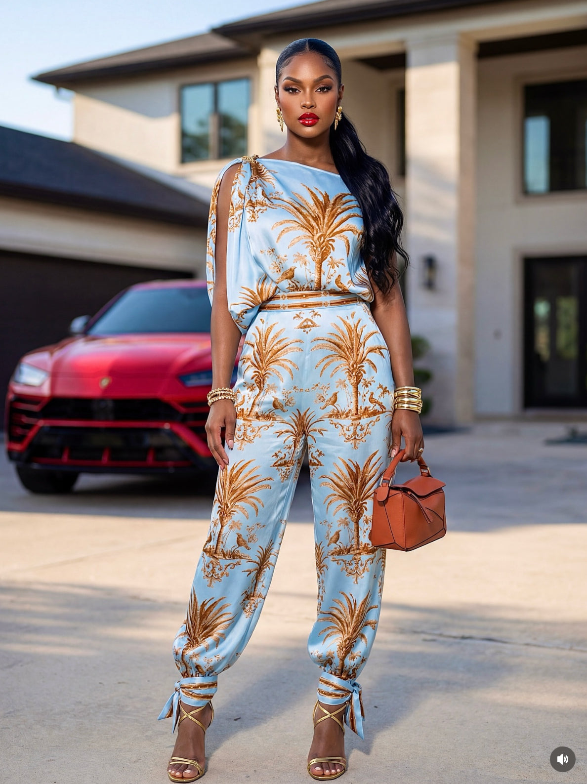 Palm Drape Set