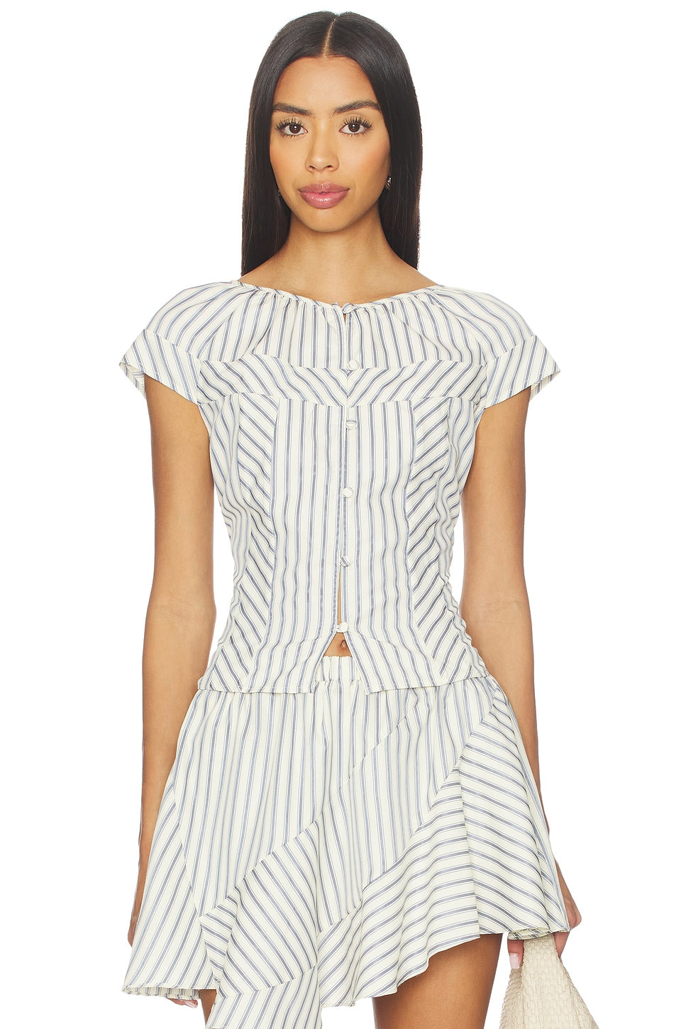 Norina Top - Oxford Stripe