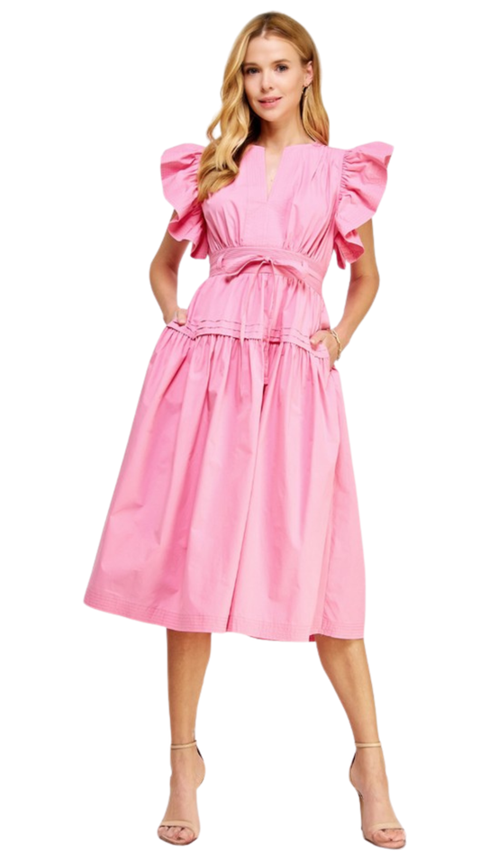 Blush Flutter Dress