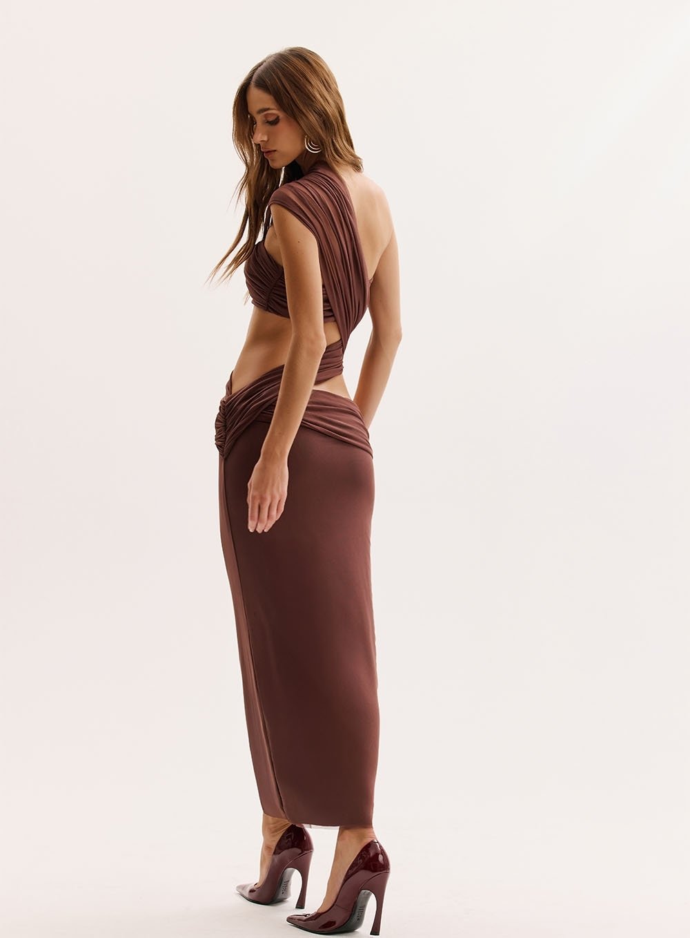 Joana Brown Tulle Dress