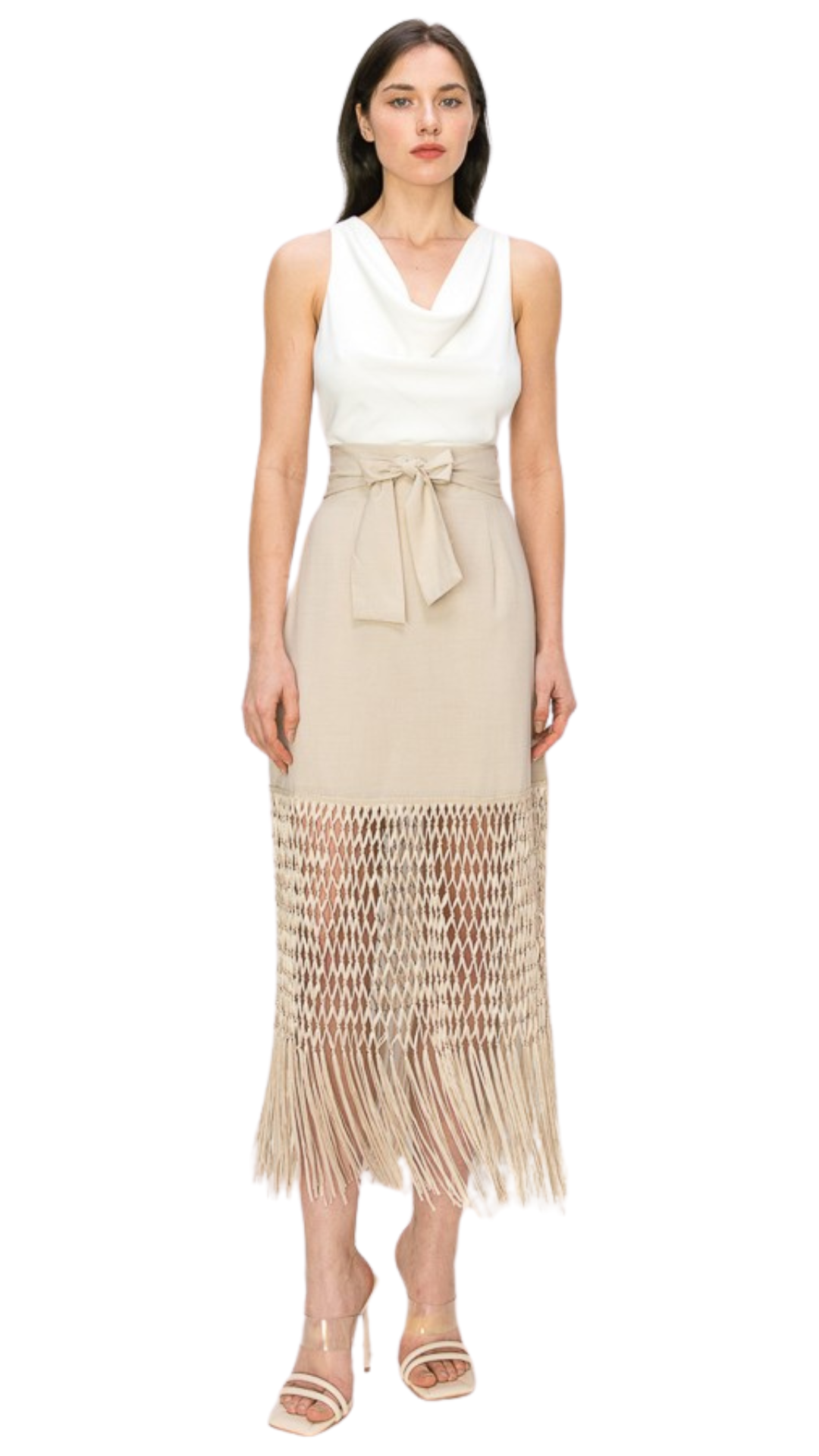 Bohemian skirt-Beige