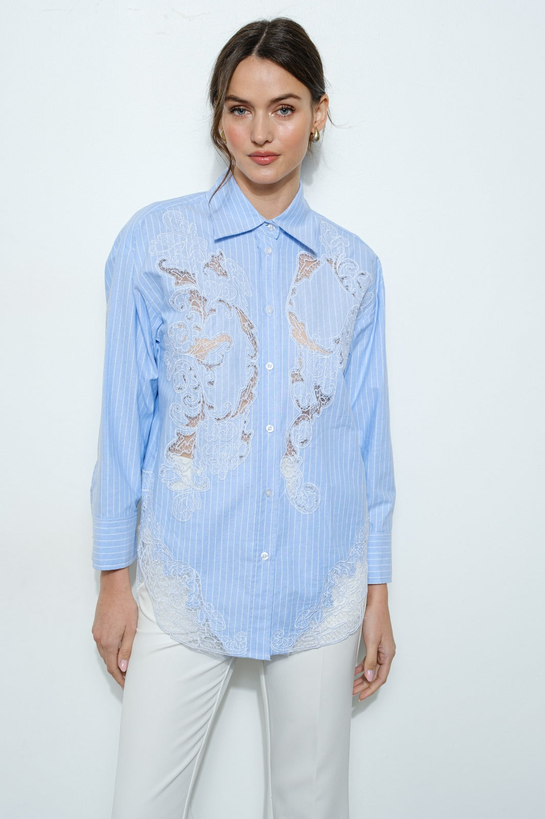 Blue Lace Shirt
