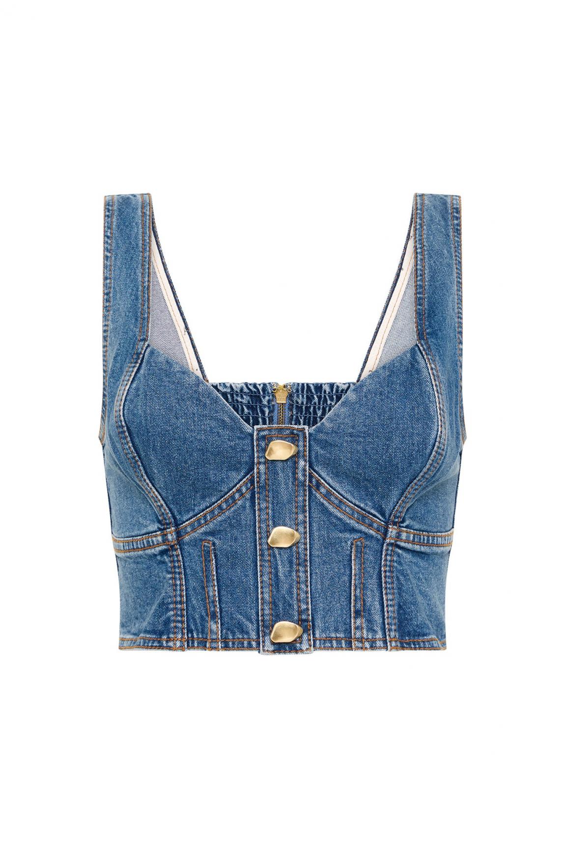 Dali denim Bustier