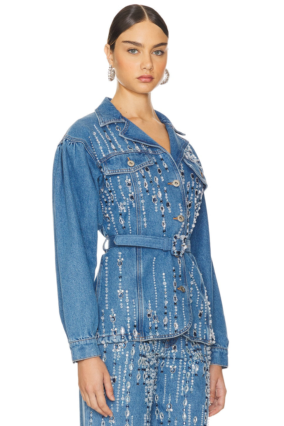 HAND-BEADED DENIM JACKET