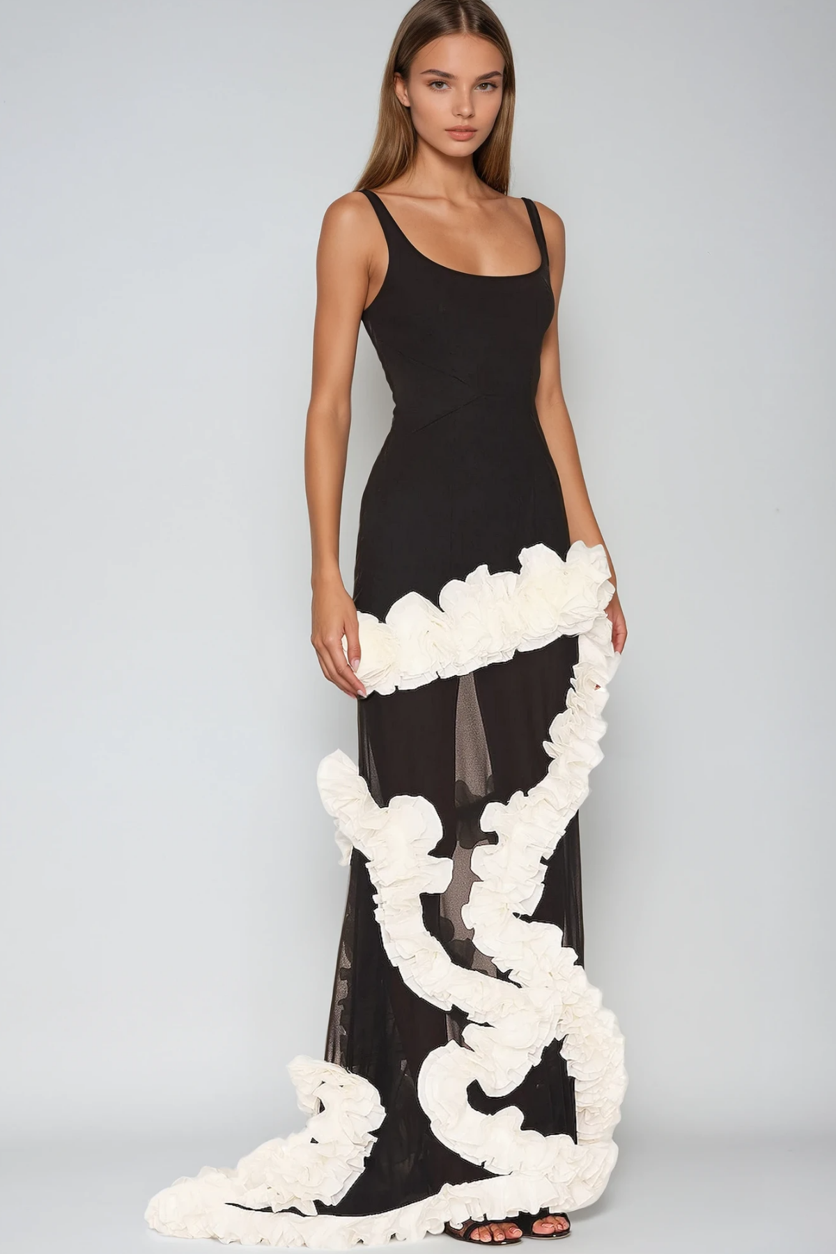 The Wisteria Ruffle Gown