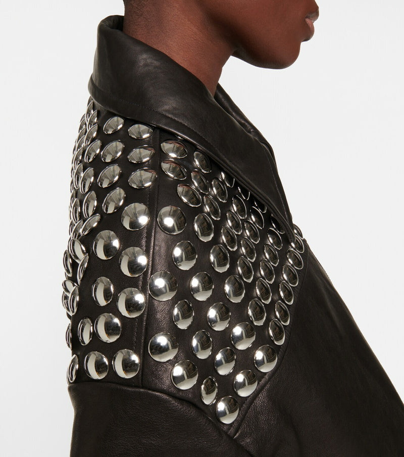 Noir studded Jacket