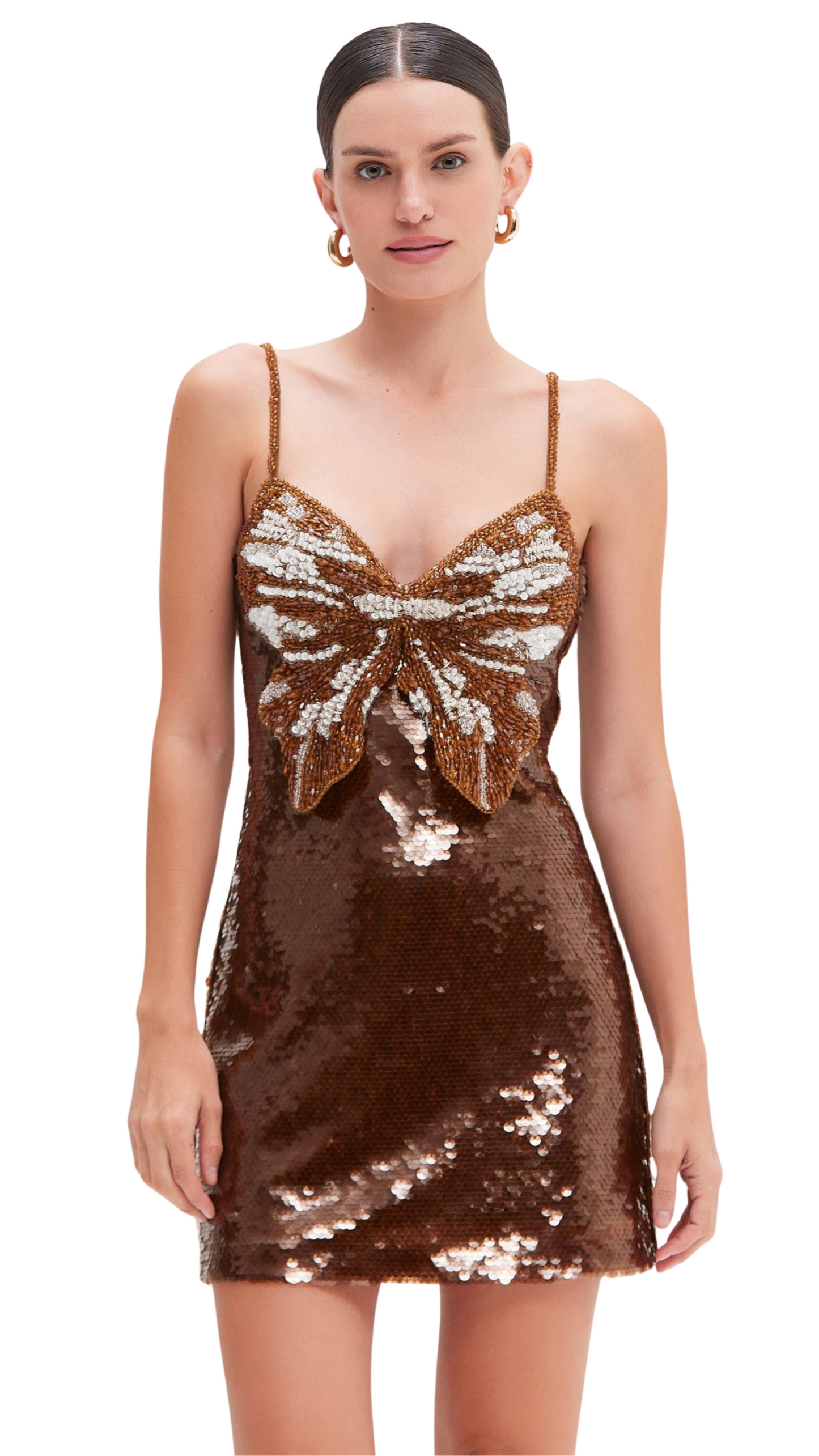 SEQUIN BUTTERFLY MINI DRESS (RUNWAY)
