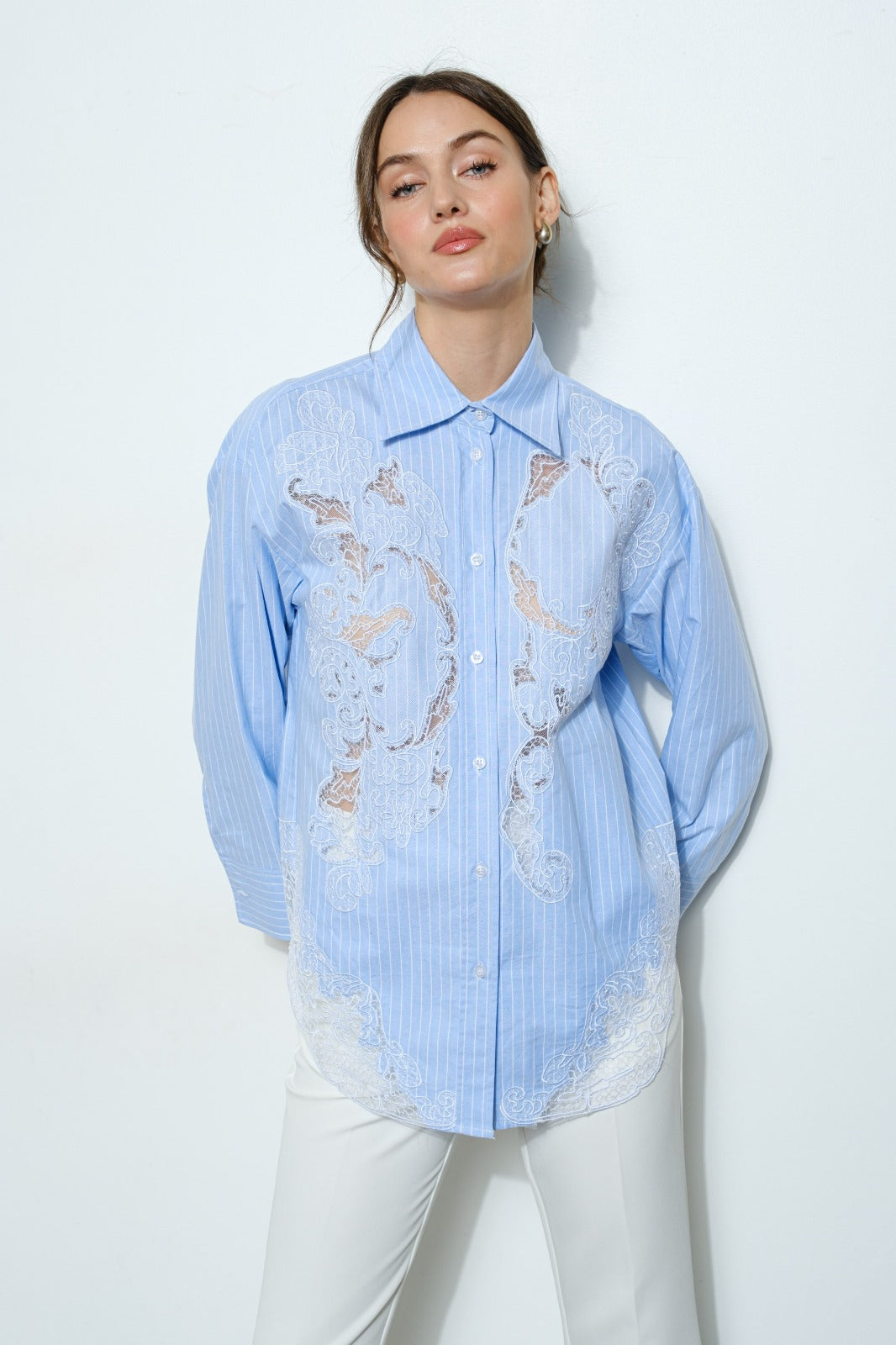 Blue Lace Shirt