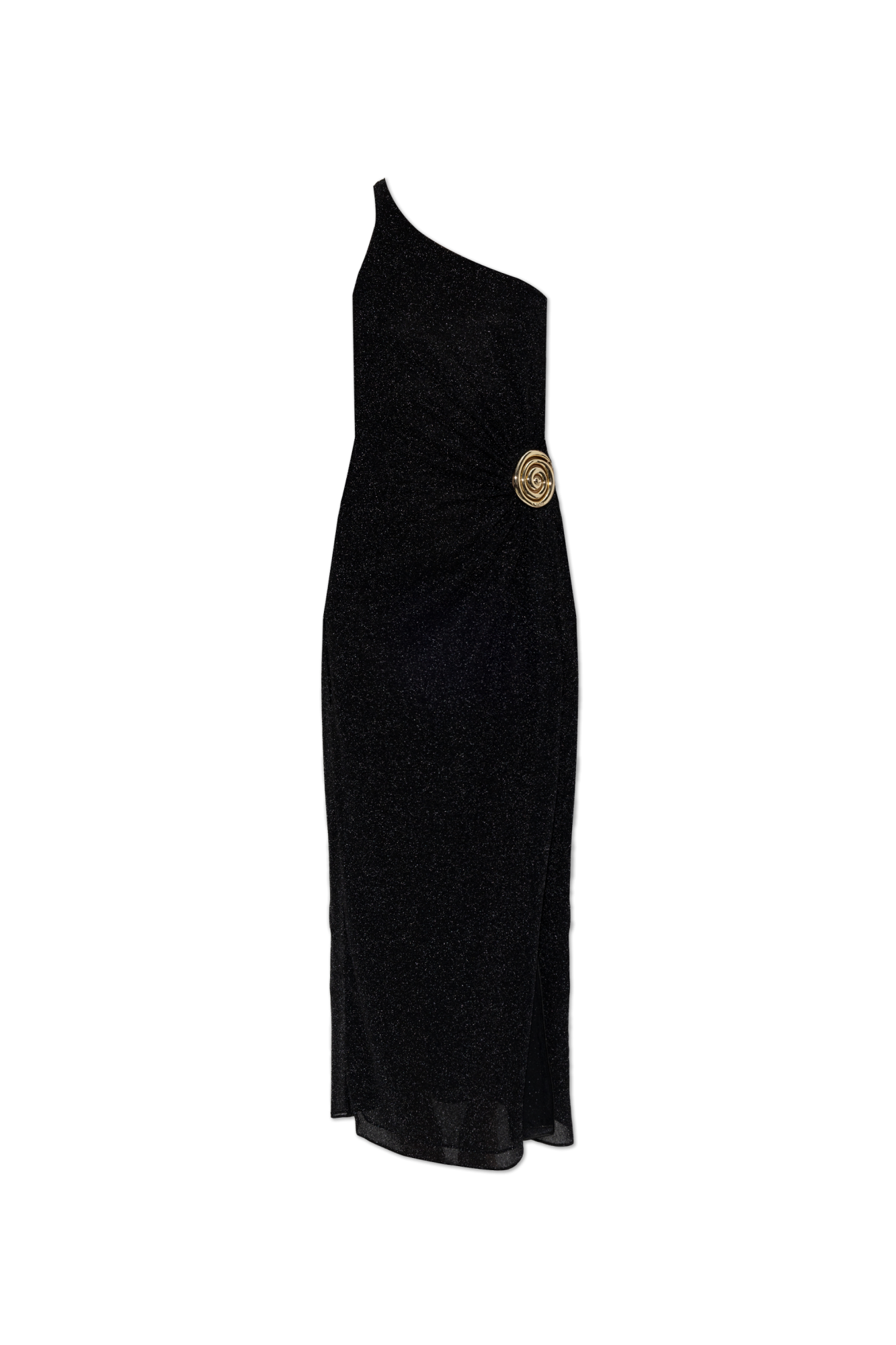 Lumiere spiral one-shoulder maxi dress