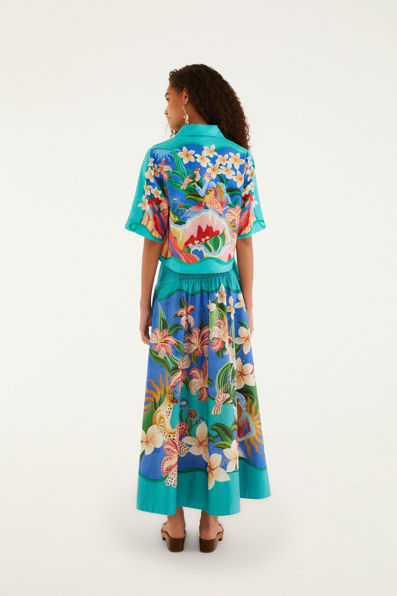 Multicolor Garden Of Life Skirt Set