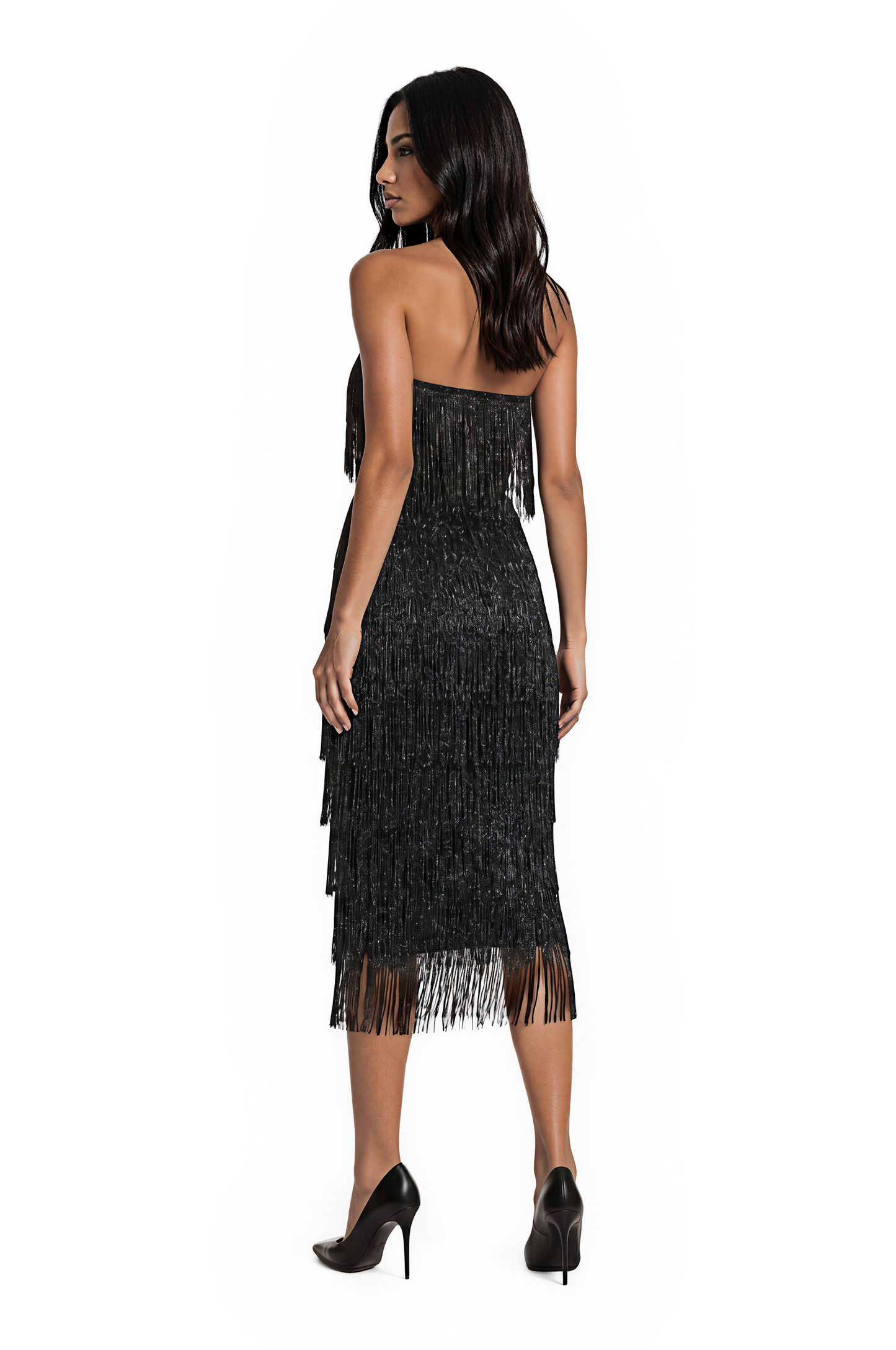 Fringe Two-Piece Set-Midnight
