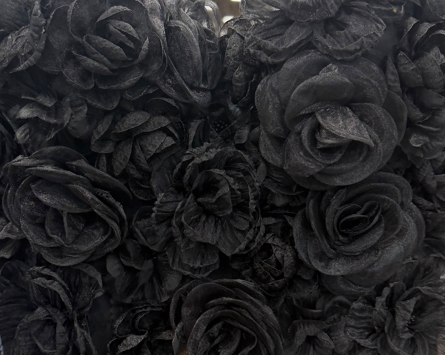 Noir Rosette Bustier Top