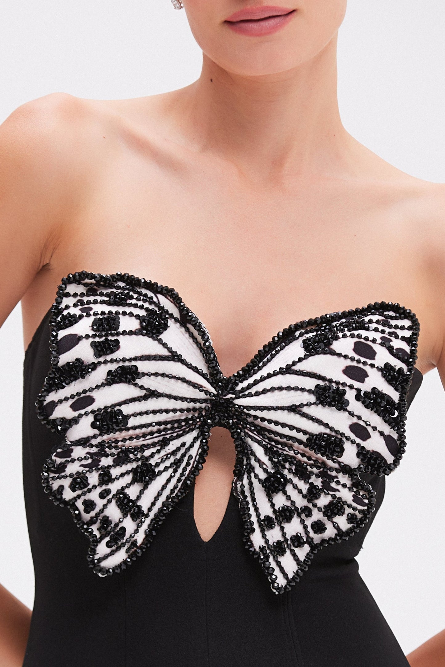 BUTTERFLY DROP WAIST MINI DRESS (RUNWAY)