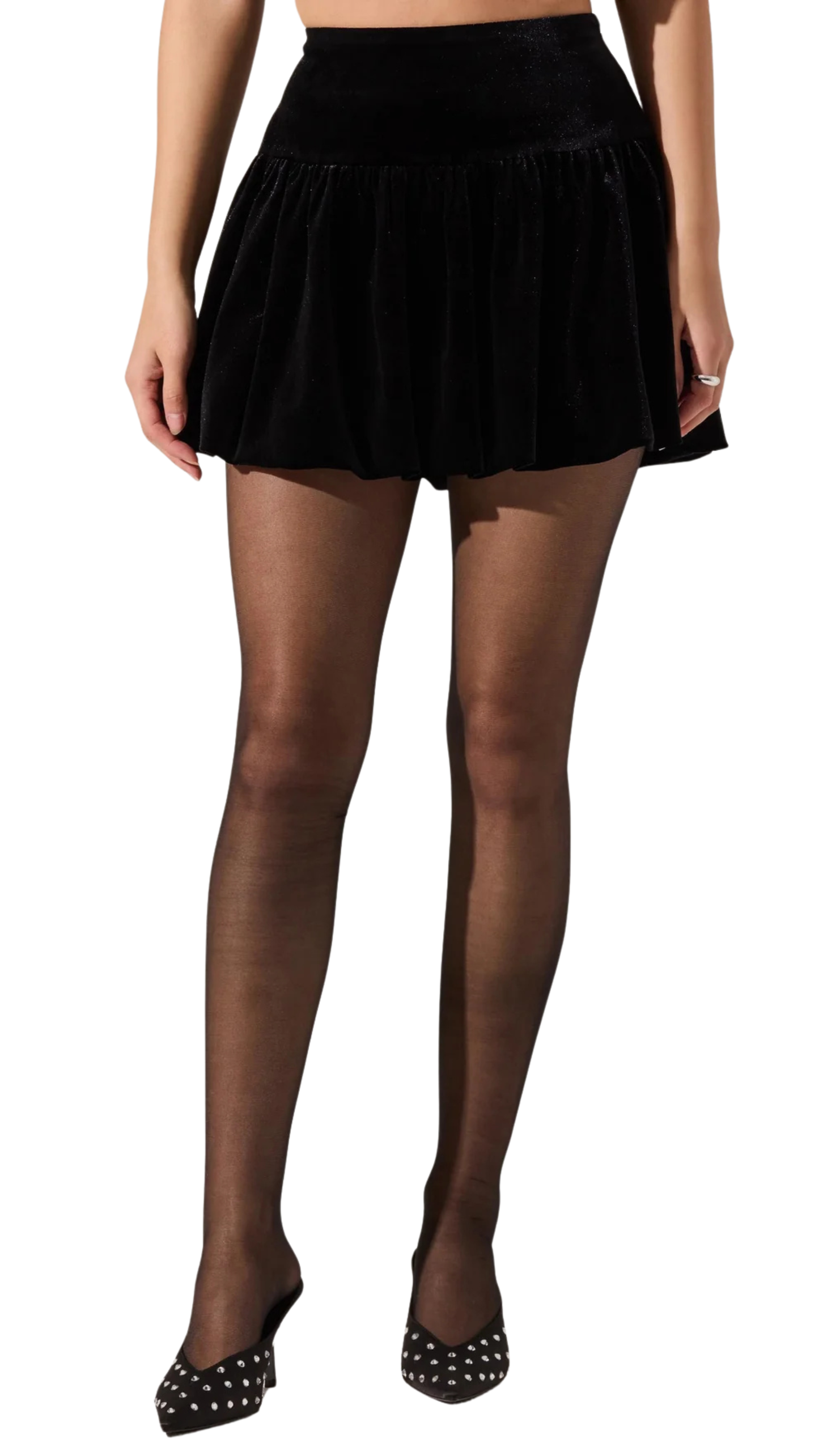 Jenika Velvet Drop Waist Skirt