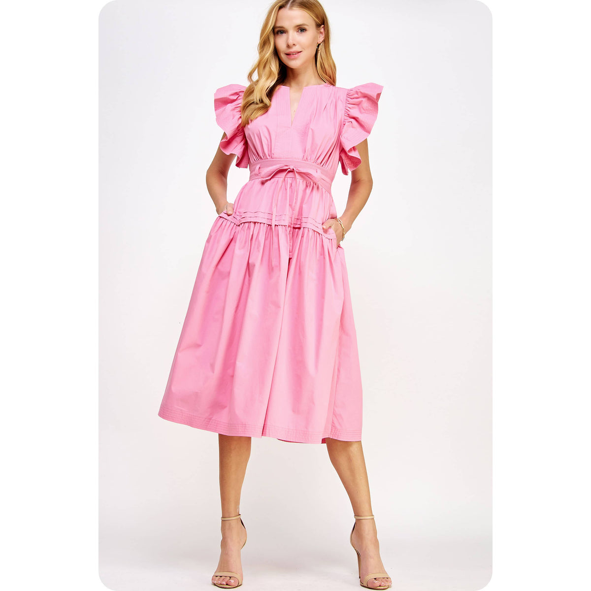 Blush Flutter Dress