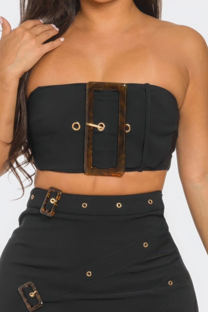 Buckle it Up Skirt Set