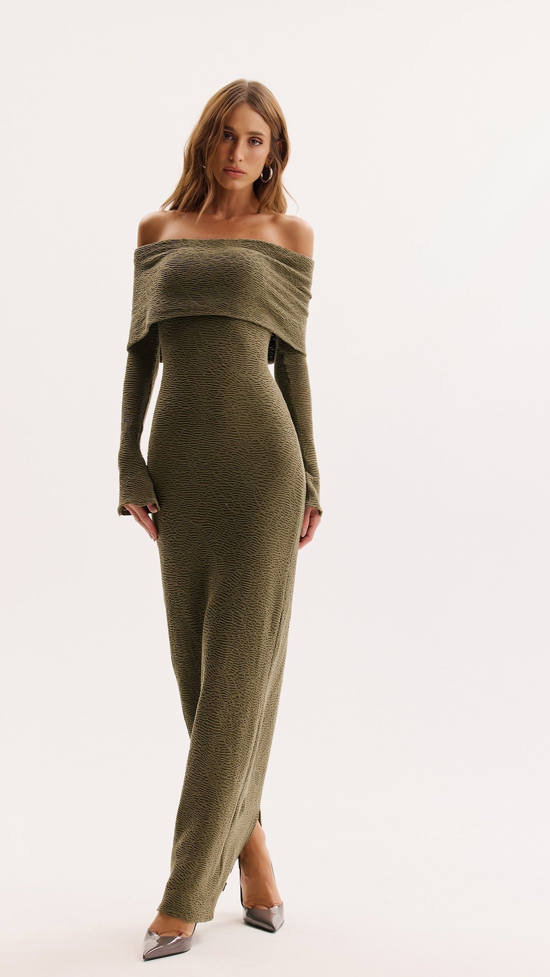 Eliane Long Dress with Yoke