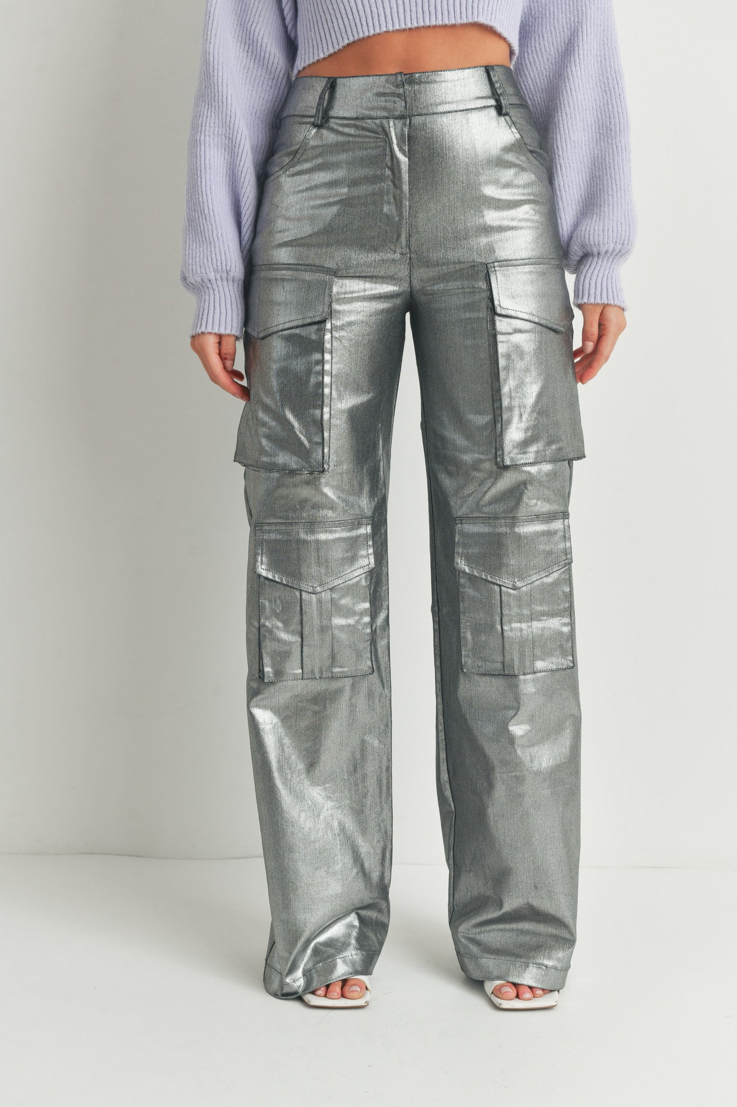 Manhattan Silver Cargo Pants