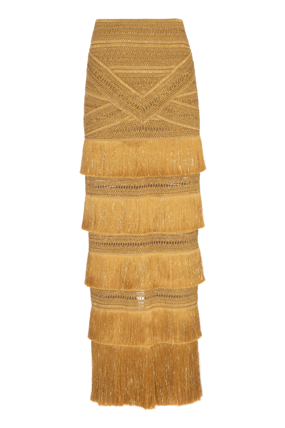 PAMPAS FRINGE MAXI SKIRT SET