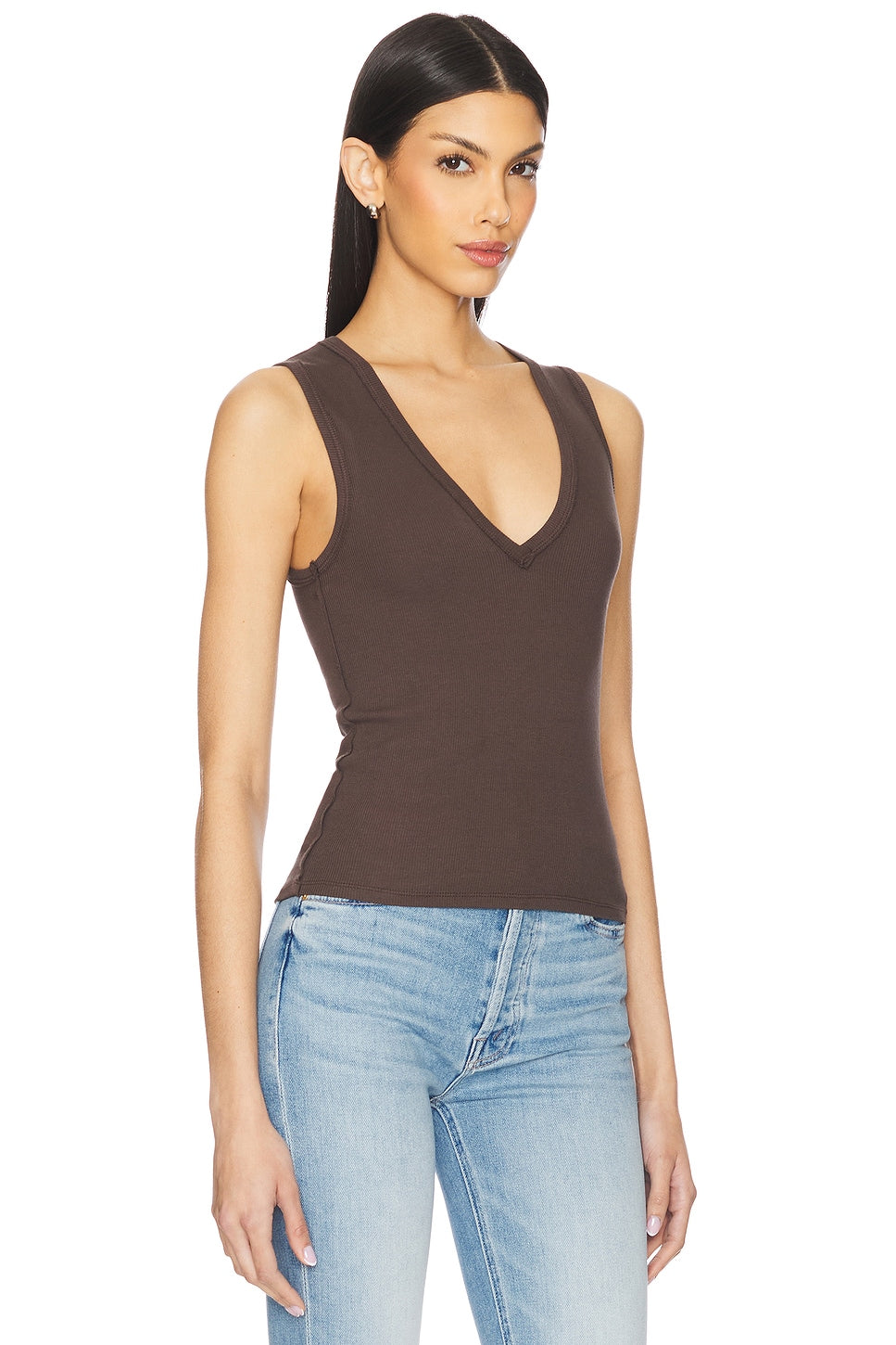 Neria Tank Top-Double Espresso