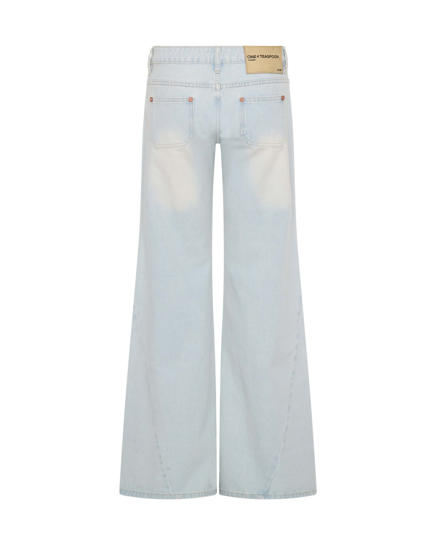 Johnnies Wide Leg Flared Denim Jeans - Le Surf Blue