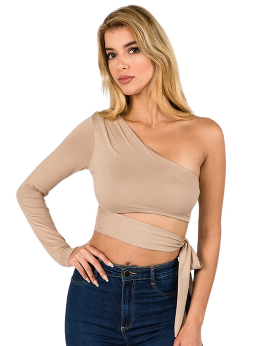 Riki Nude Crop Top