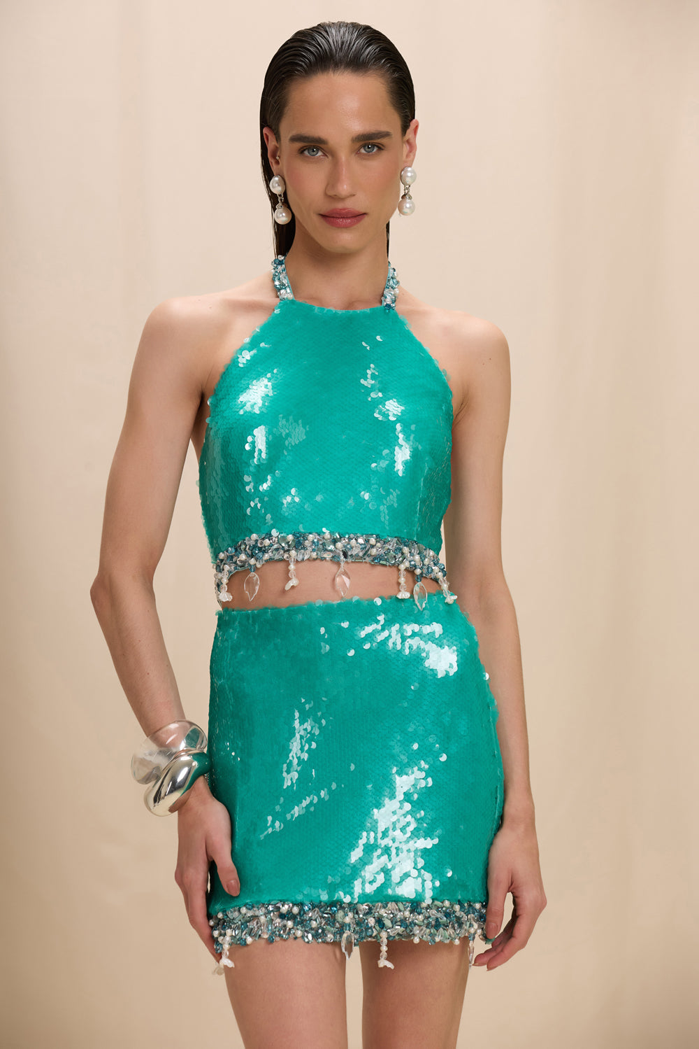 ISLA SEQUIN MINI SKIRT SET