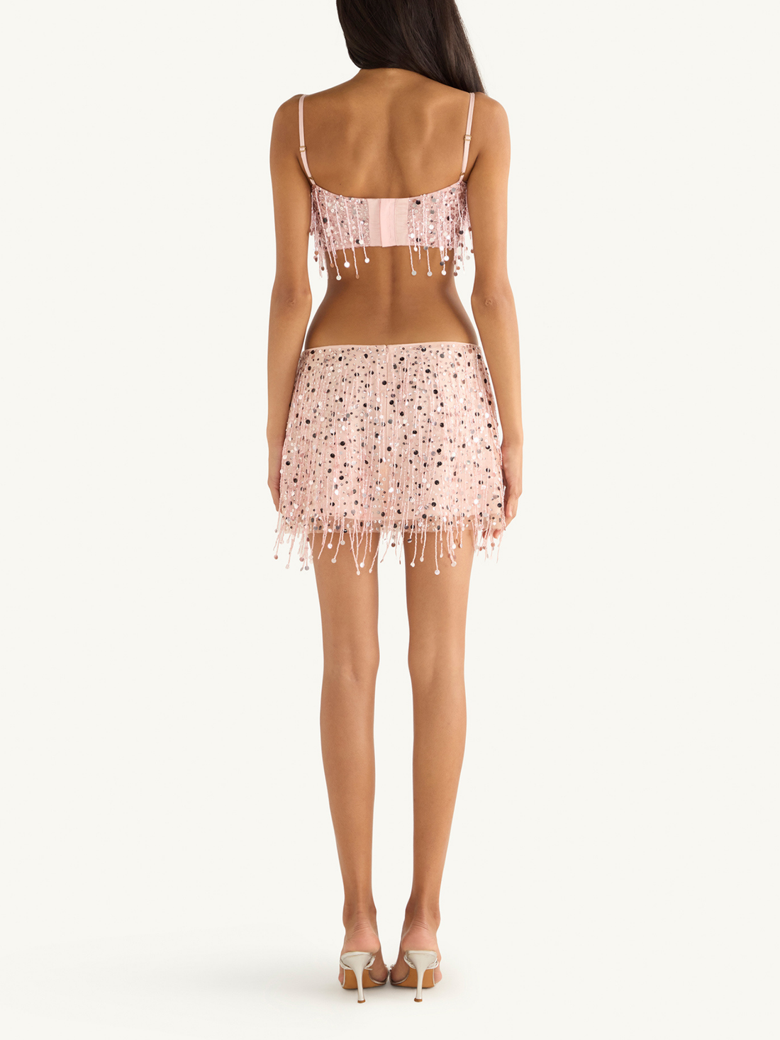 Yasmin Hand Beaded Set - Blush Pink