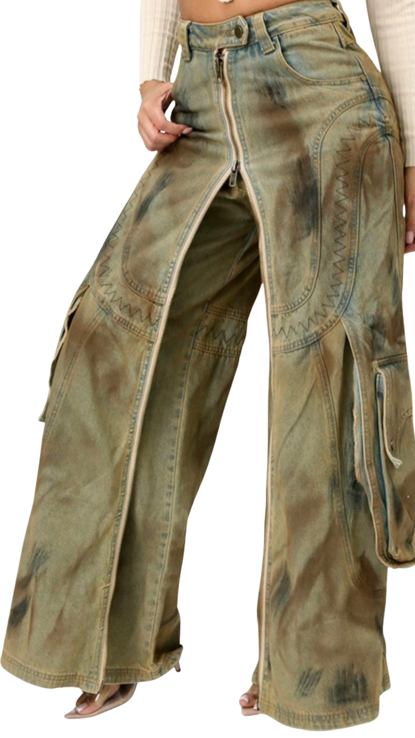 The Distressed Cargo Pants