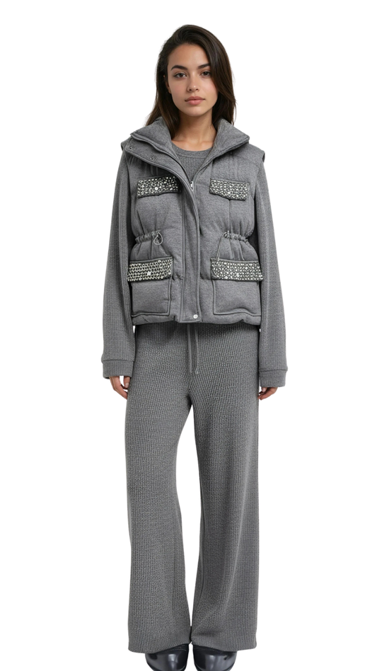 Plush Trio Set- Grey