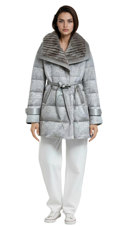 The Cobra Cashmere & Mink Down Coat