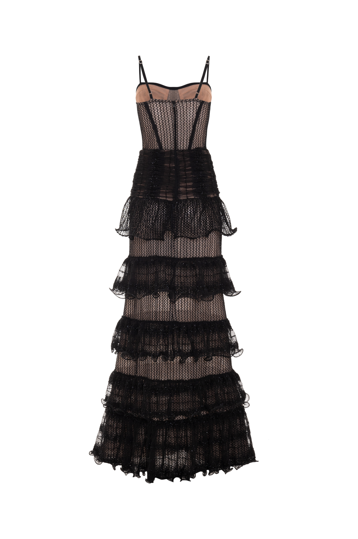 LONG BLACK TULLE DRESS
