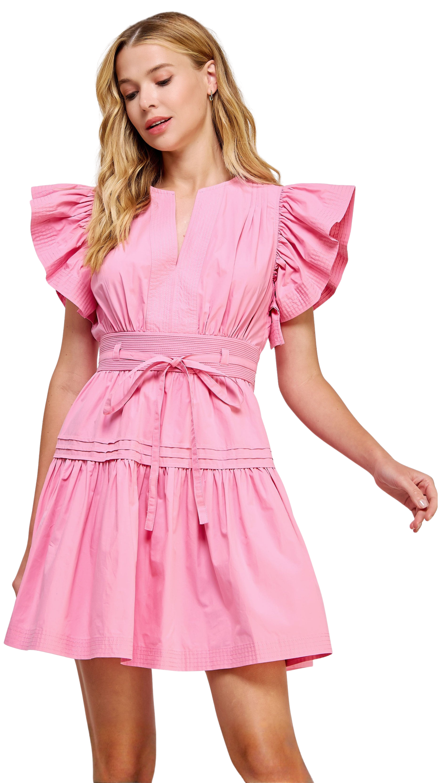 Blush Flutter Dress