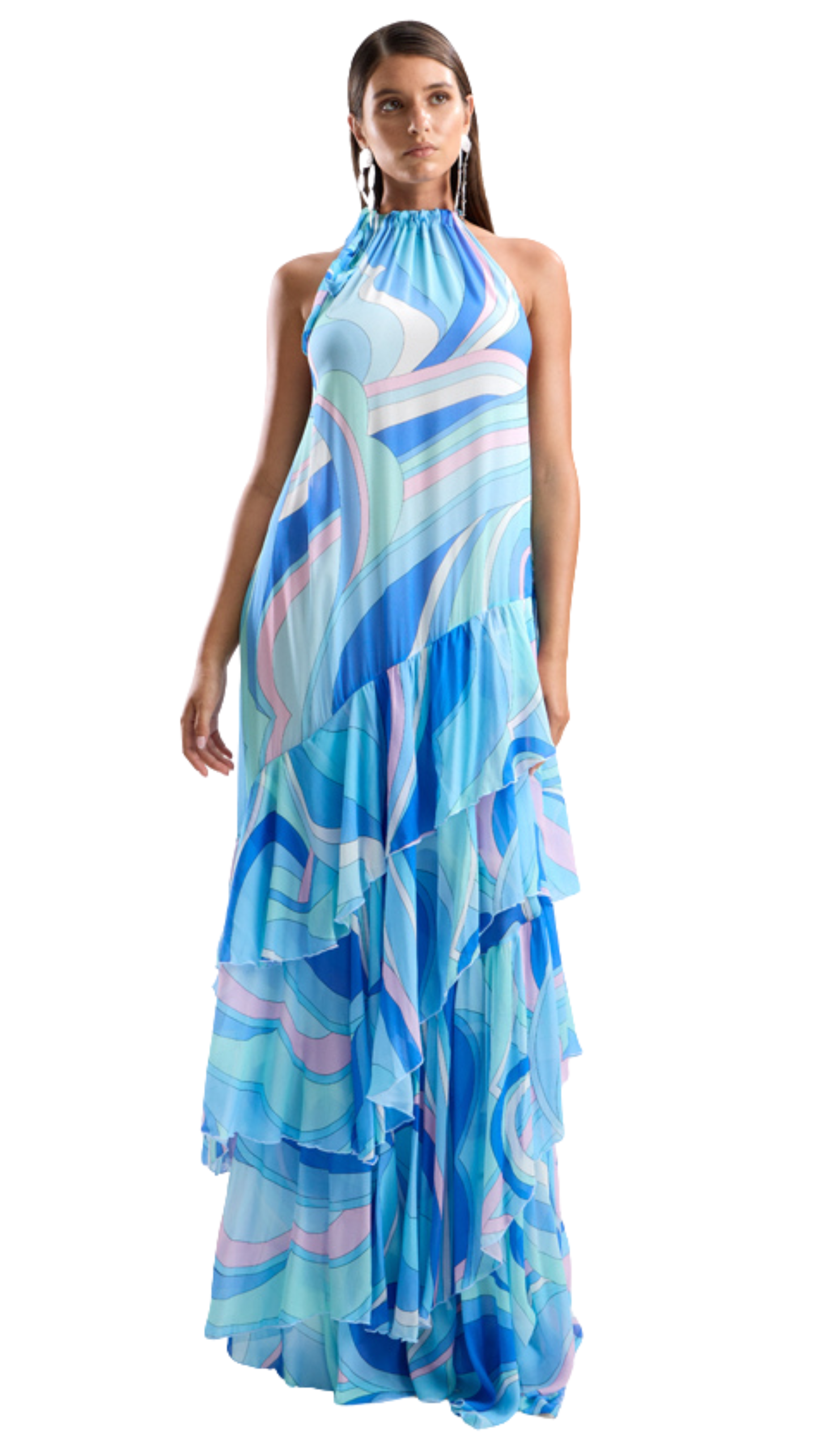 Flora Maxi Dress- Dolce Blue