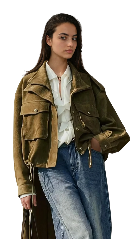 Heritage Leather Utility Jacket