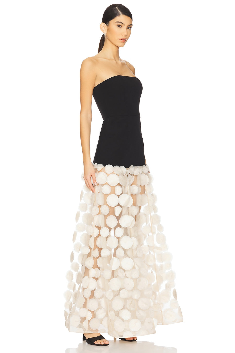 Jasmin Embellished Strapless Maxi Dress