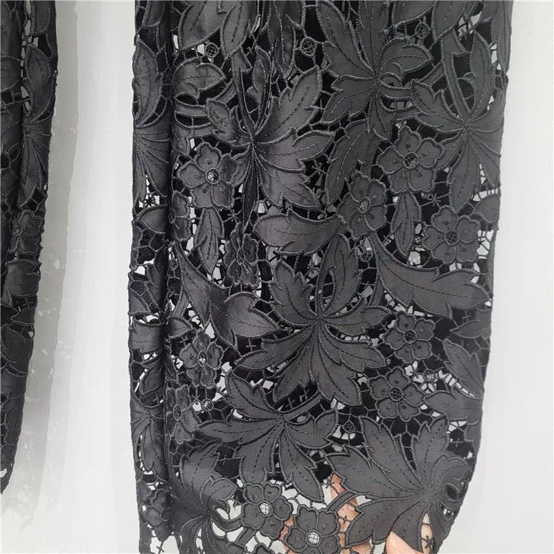 Lace Denim Pants