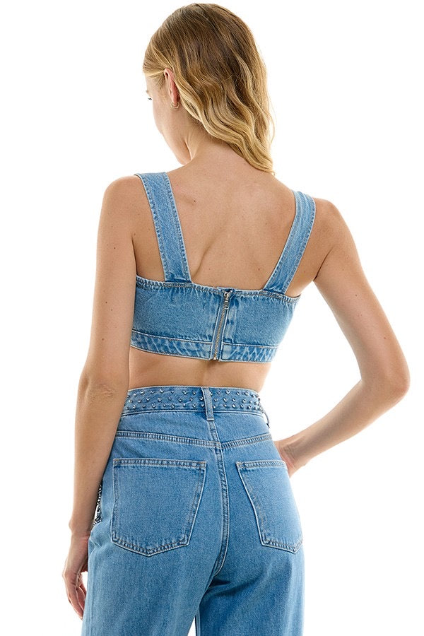 Denim Diva Top