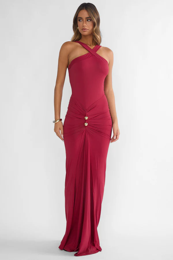 Ruby Halter Maxi Dress