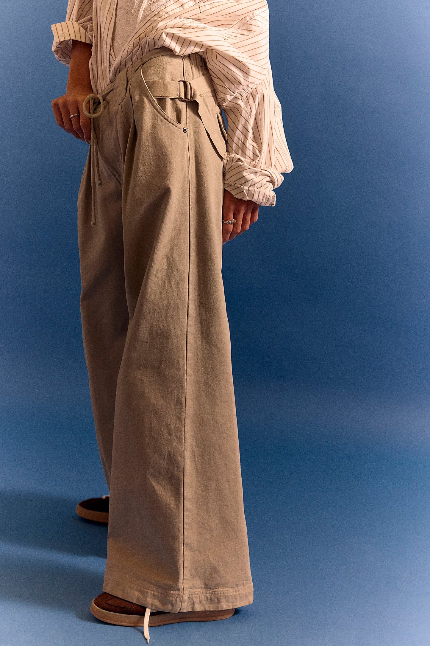 Julien Wide-Leg Chino Trousers