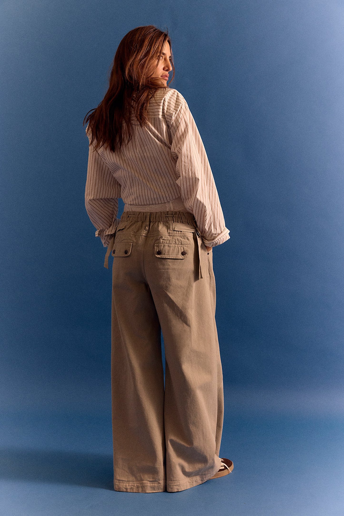 Julien Wide-Leg Chino Trousers