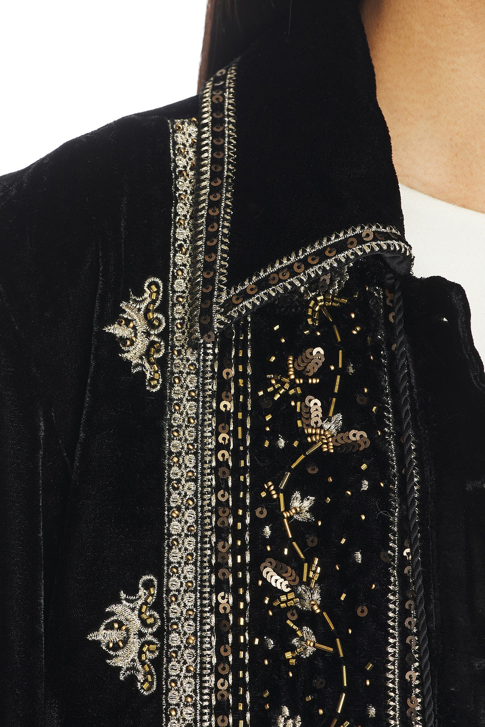 Maxxie Embellished Velvet Jacket