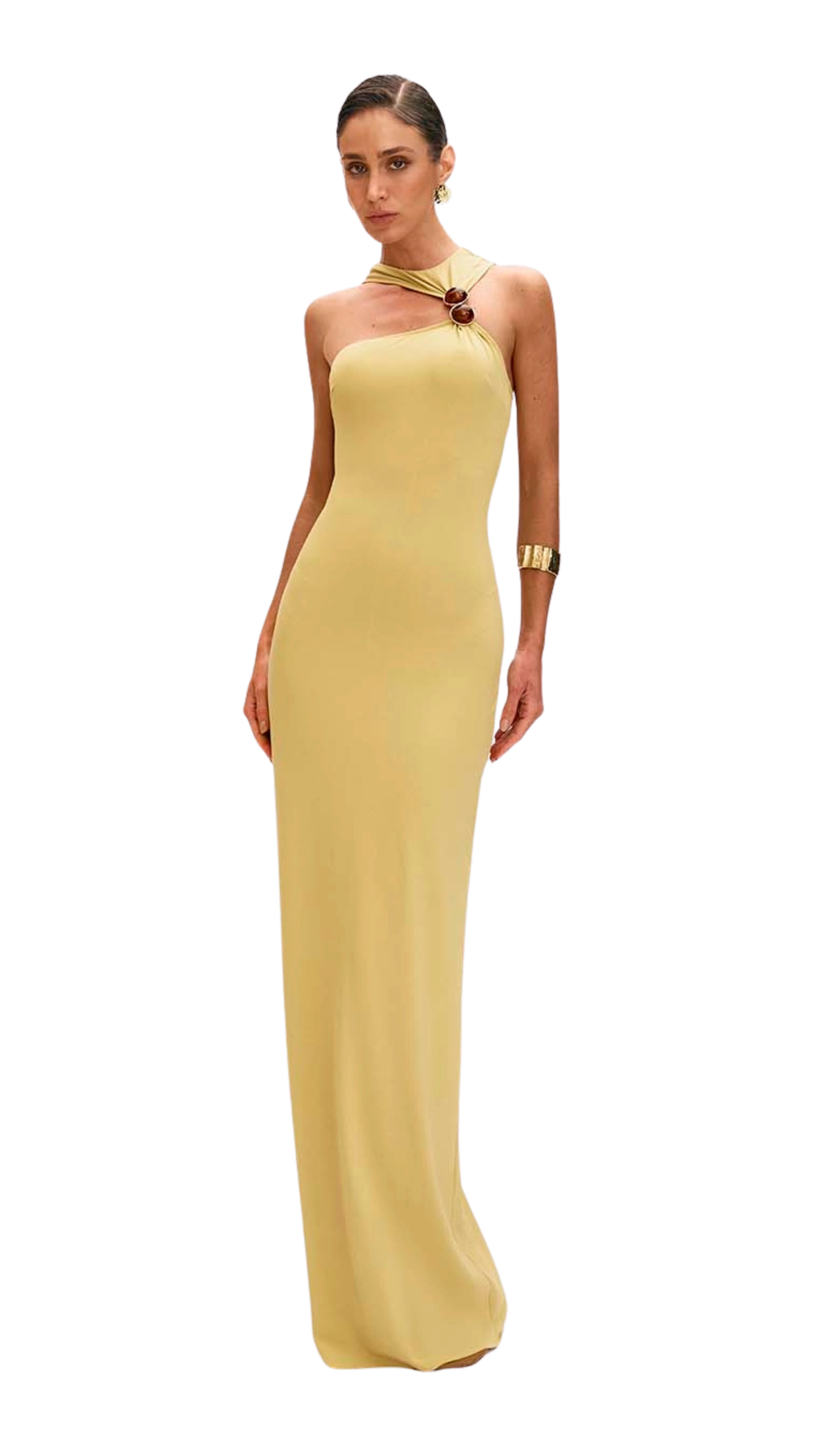 Long Dress With Amber Detail Meghann
