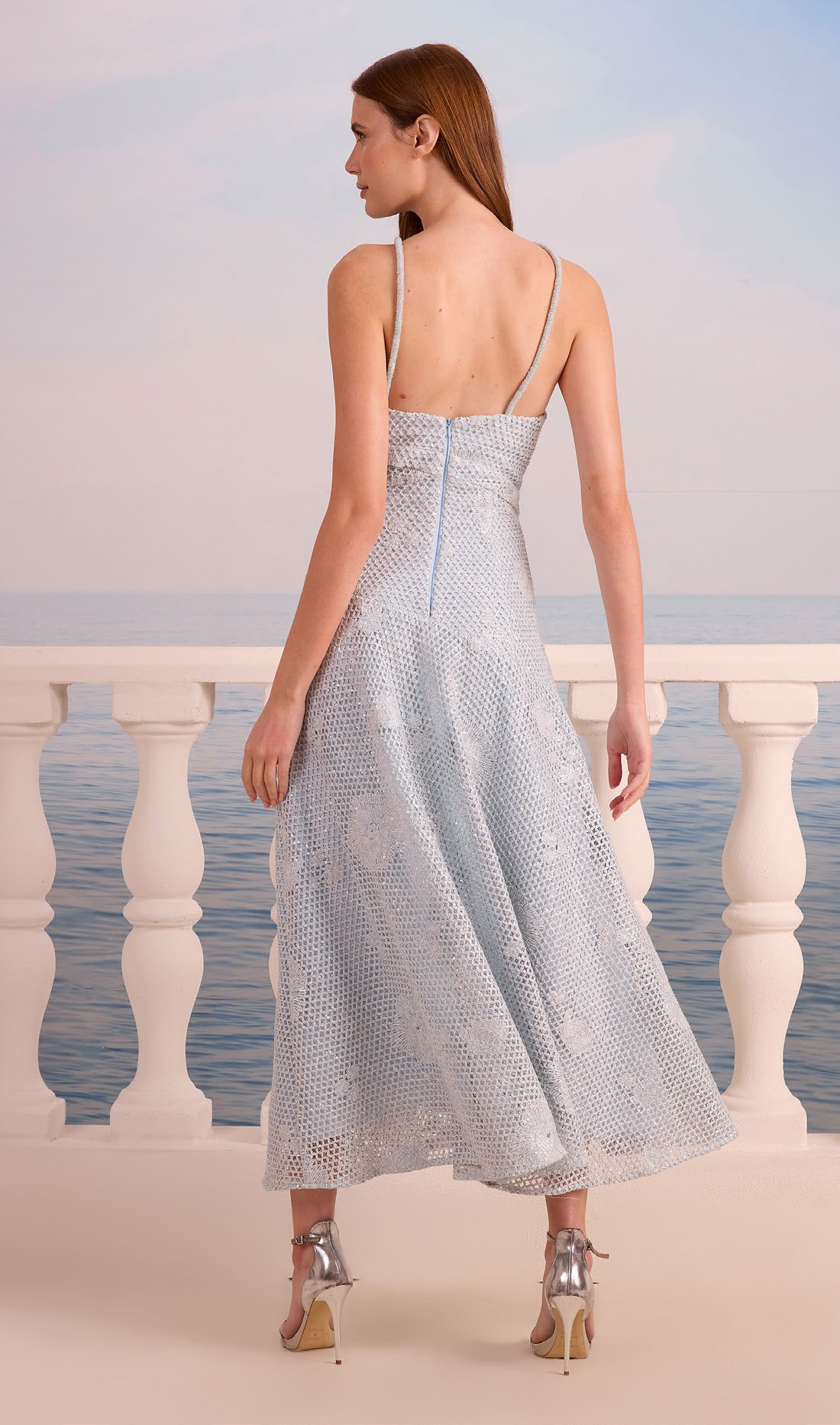 Blue Cutout Dress