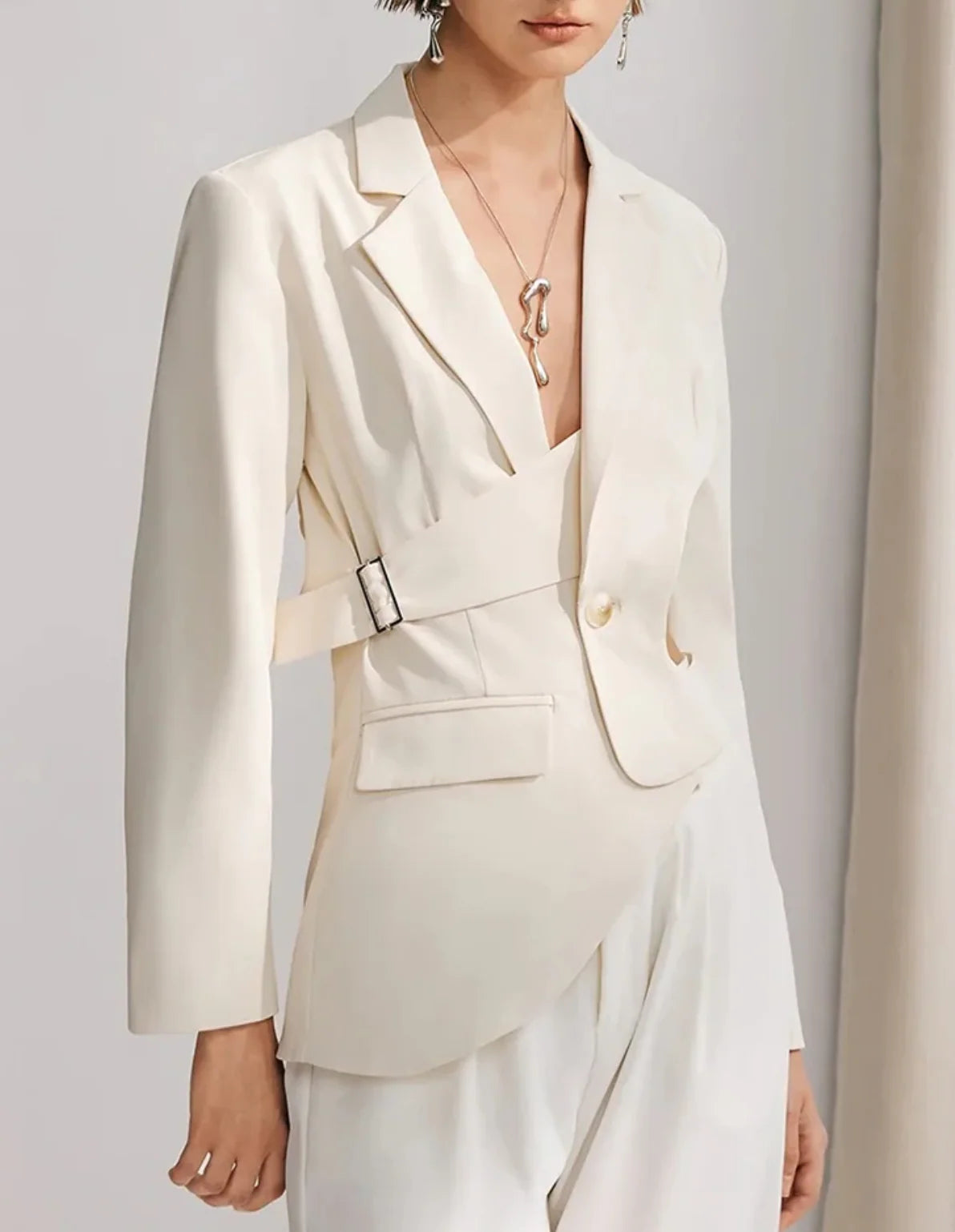 Cutout Tailored Blazer